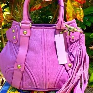 BOTKIER SOFT PEBBLED LEATHER LAVENDER/VIOLET HANDBAG NWT